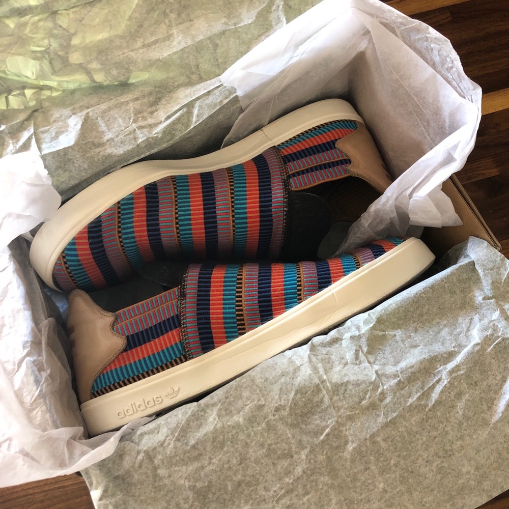 Pharrell Williams X adidas elastic slip on PW